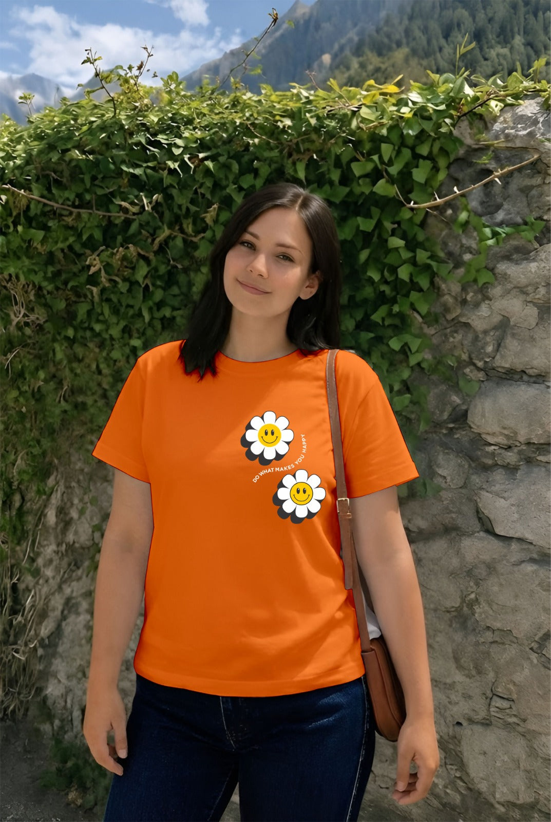 Orange Smile Flower (L)