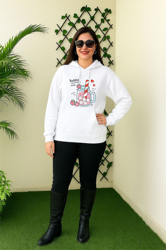 White Bubble Hoodie