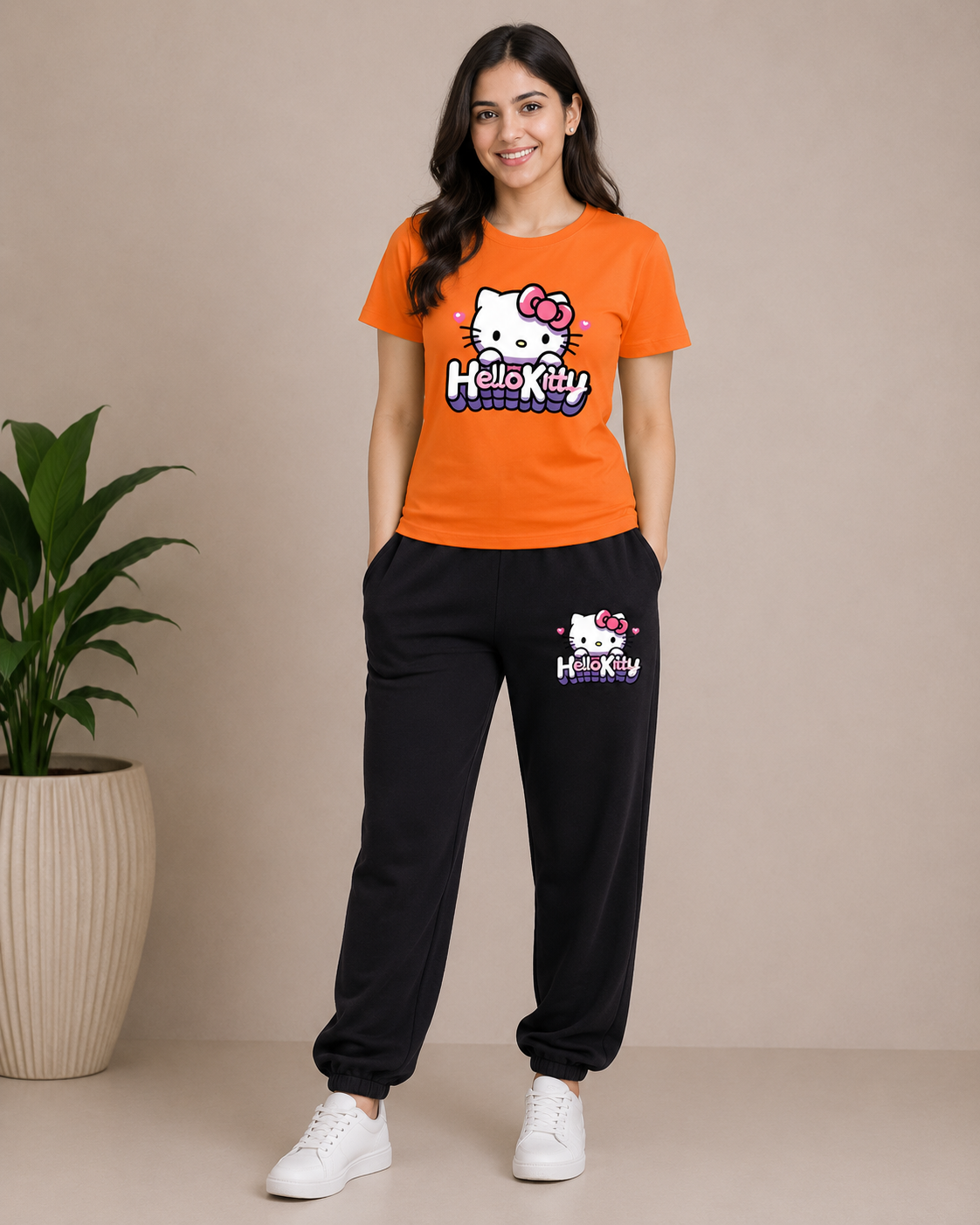 Orange New Hello Kitty Cordset