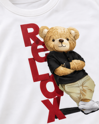 White Relax Teddy Cordset