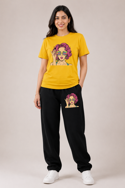 Yellow Wow Girl Cordset