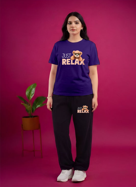 Purple New Relax Teddy Cordset (M,Xl)