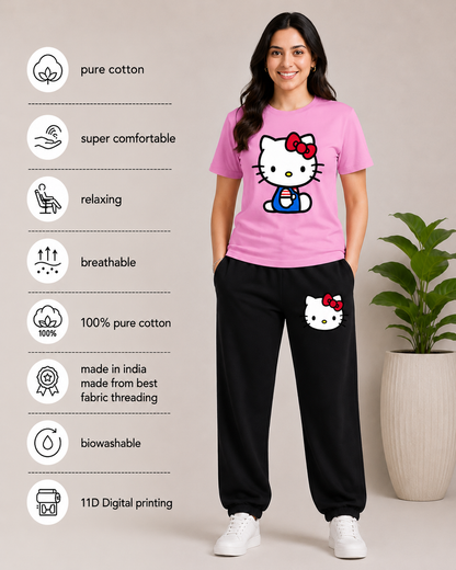 Pink Big Kitty Cordset