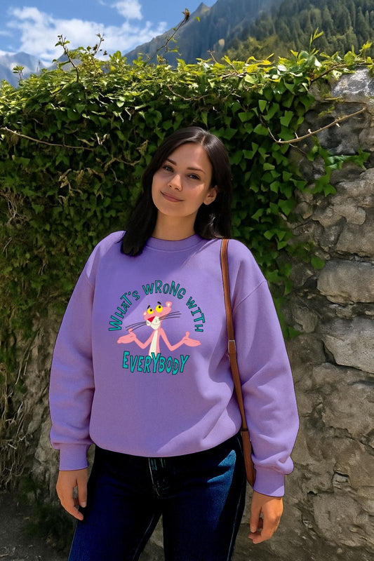 Lavender What’s Wrong Panther Sweatshirt