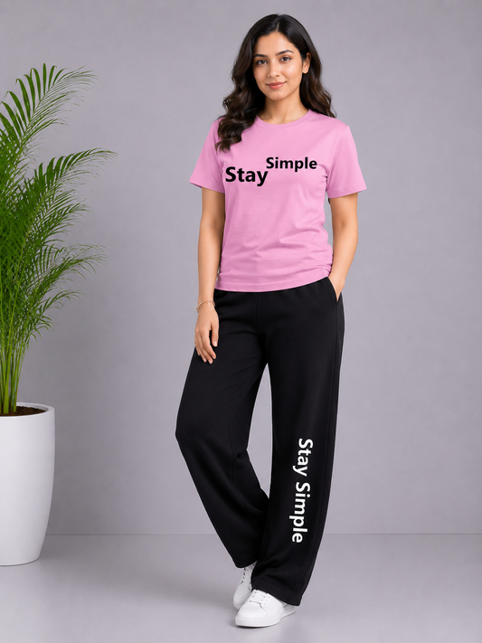 Pink Stay Simple Cordset