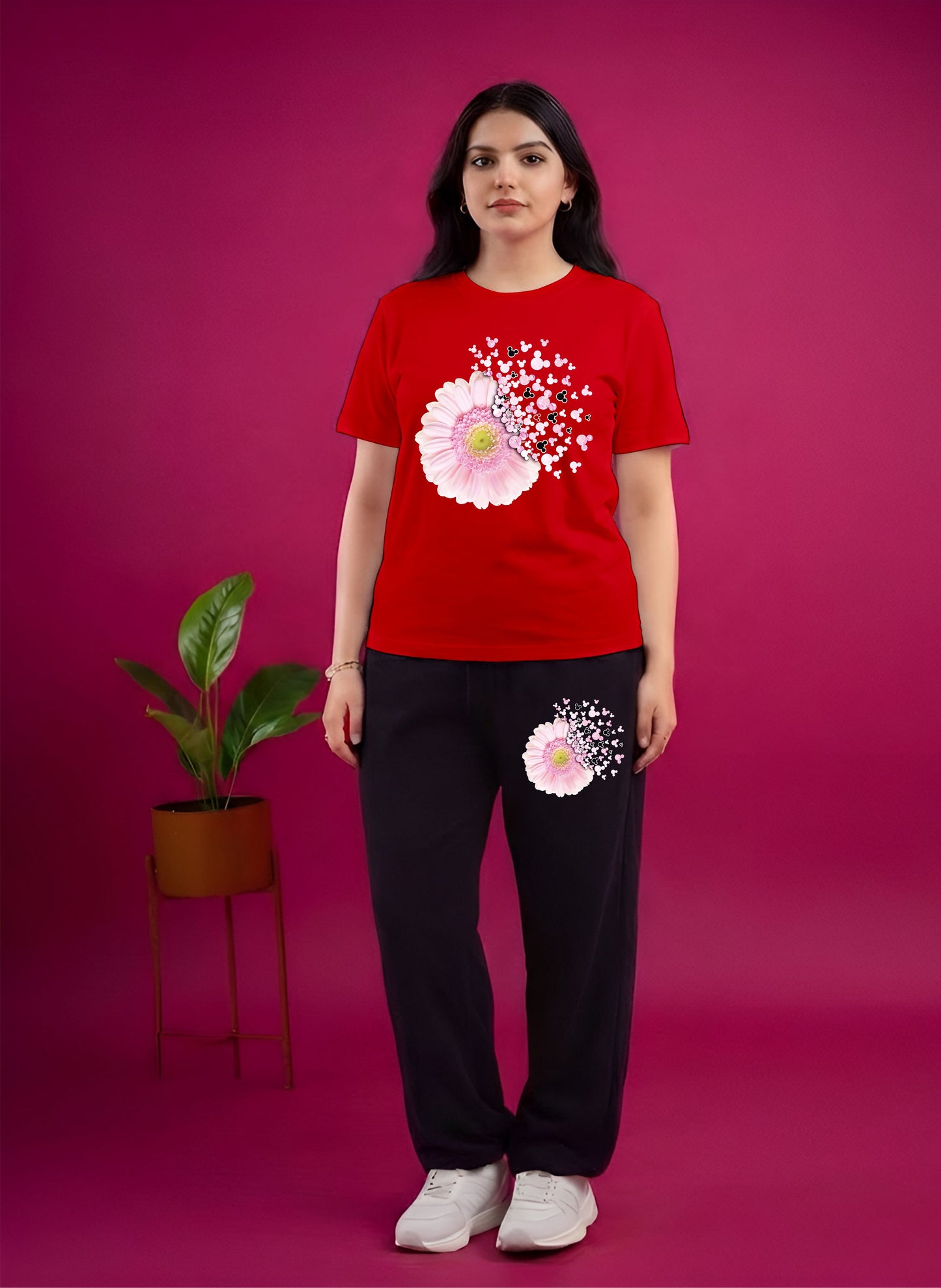 Red Happy Flower Cordset