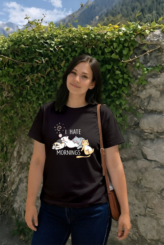 Black I Hate Mornings