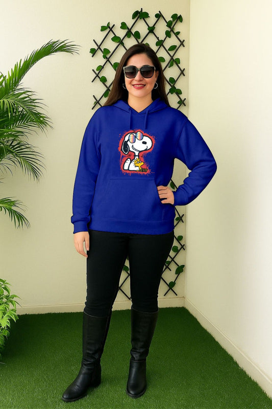 Blue Funky Dog Hoodie