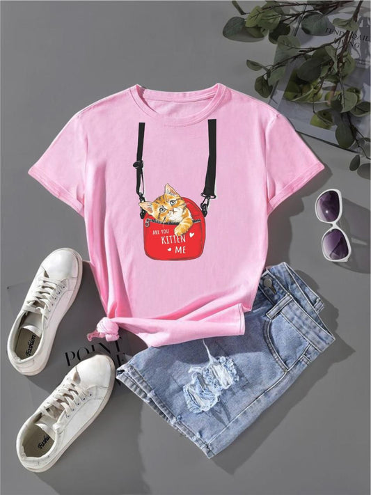 Pink Hanging Kitty