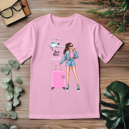 Pink Travel Girl