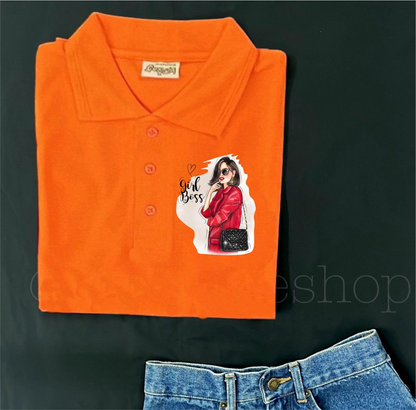 Polo Orange GirlBoss
