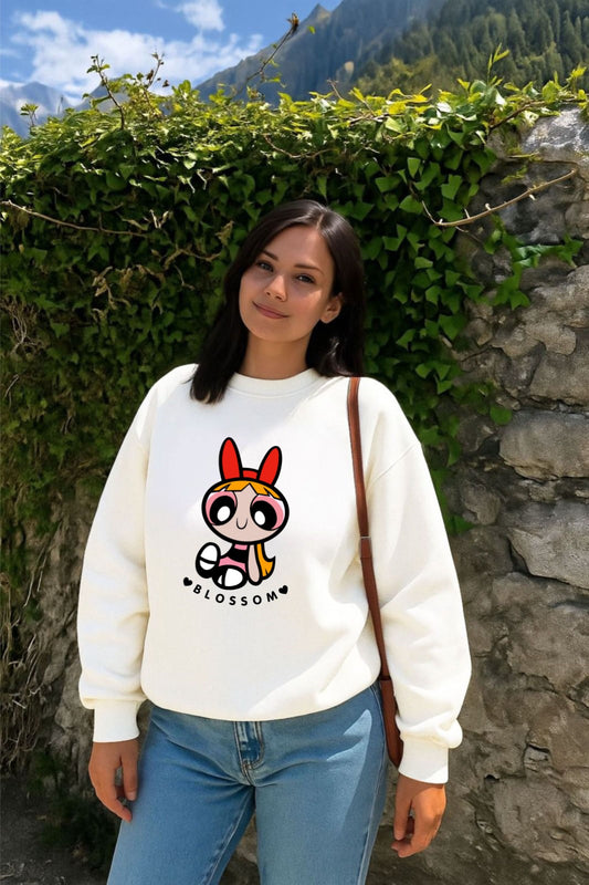 Off White Blossom Sweatshirt