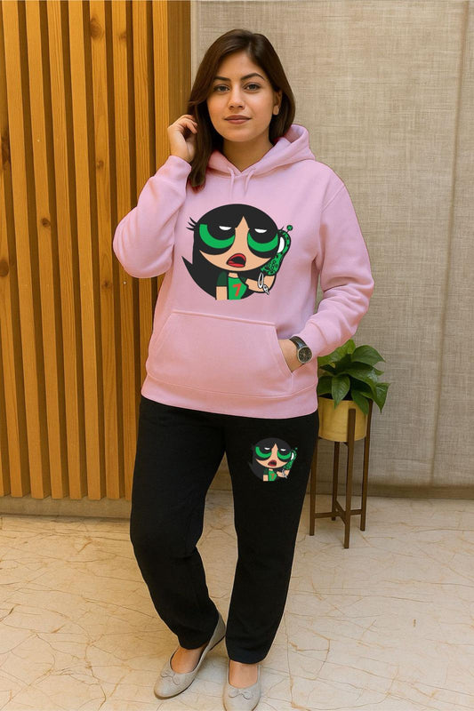Pink Powerpuff Cordhoodset