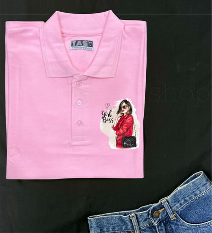 Polo Pink New Girl Boss