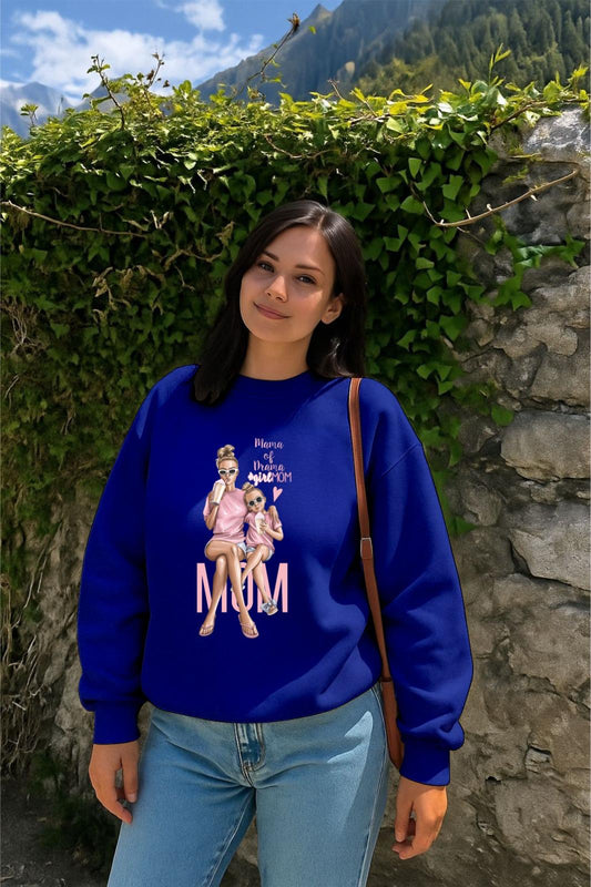 Blue Mom Daughter Sweatshirt