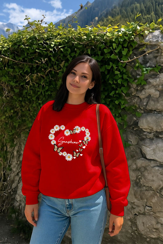 Red New Sunshine Sweatshirt