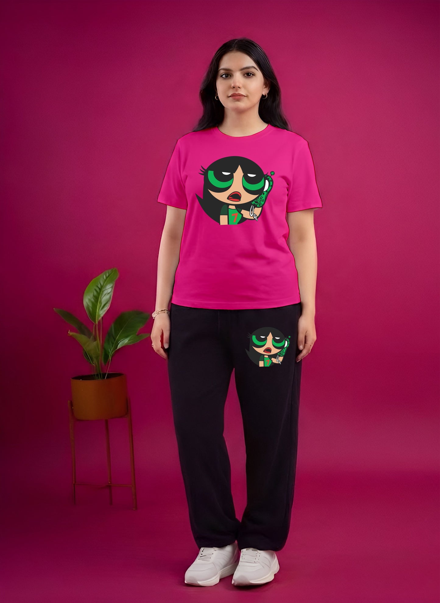 Hot Pink Powerpuff Cordset (M)