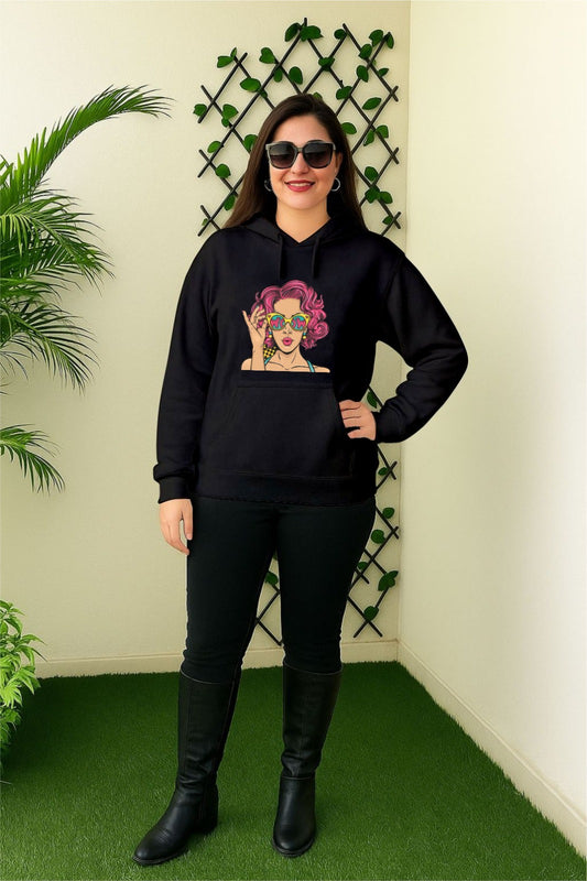 Sale Black Wow Girl Hoodie