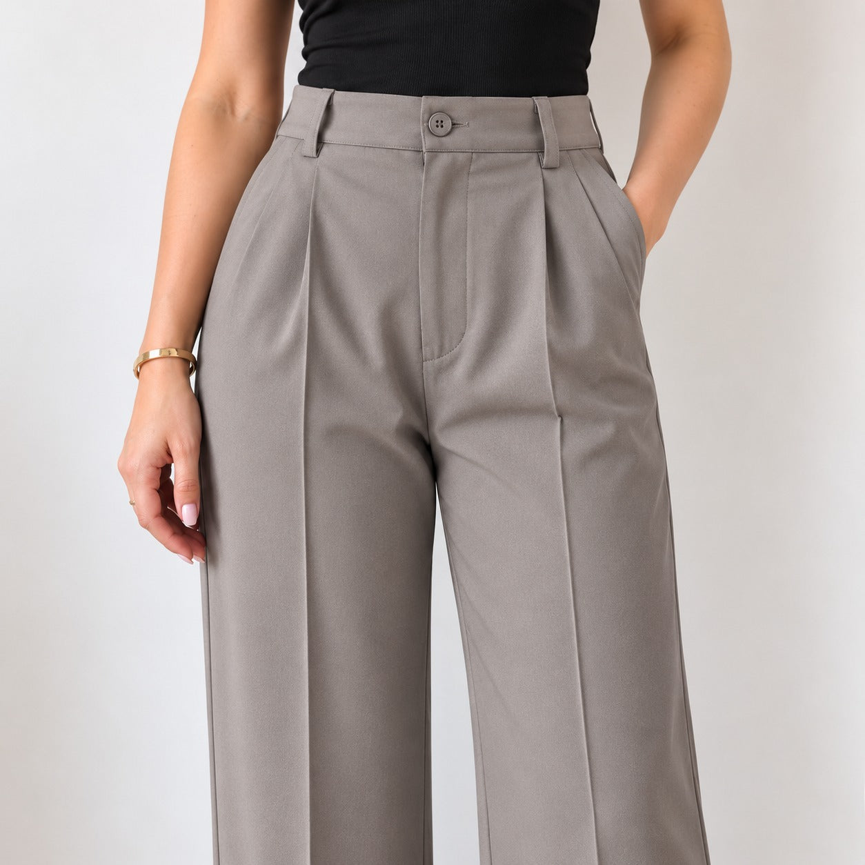 Taupe Grey  Sober Korean Pant