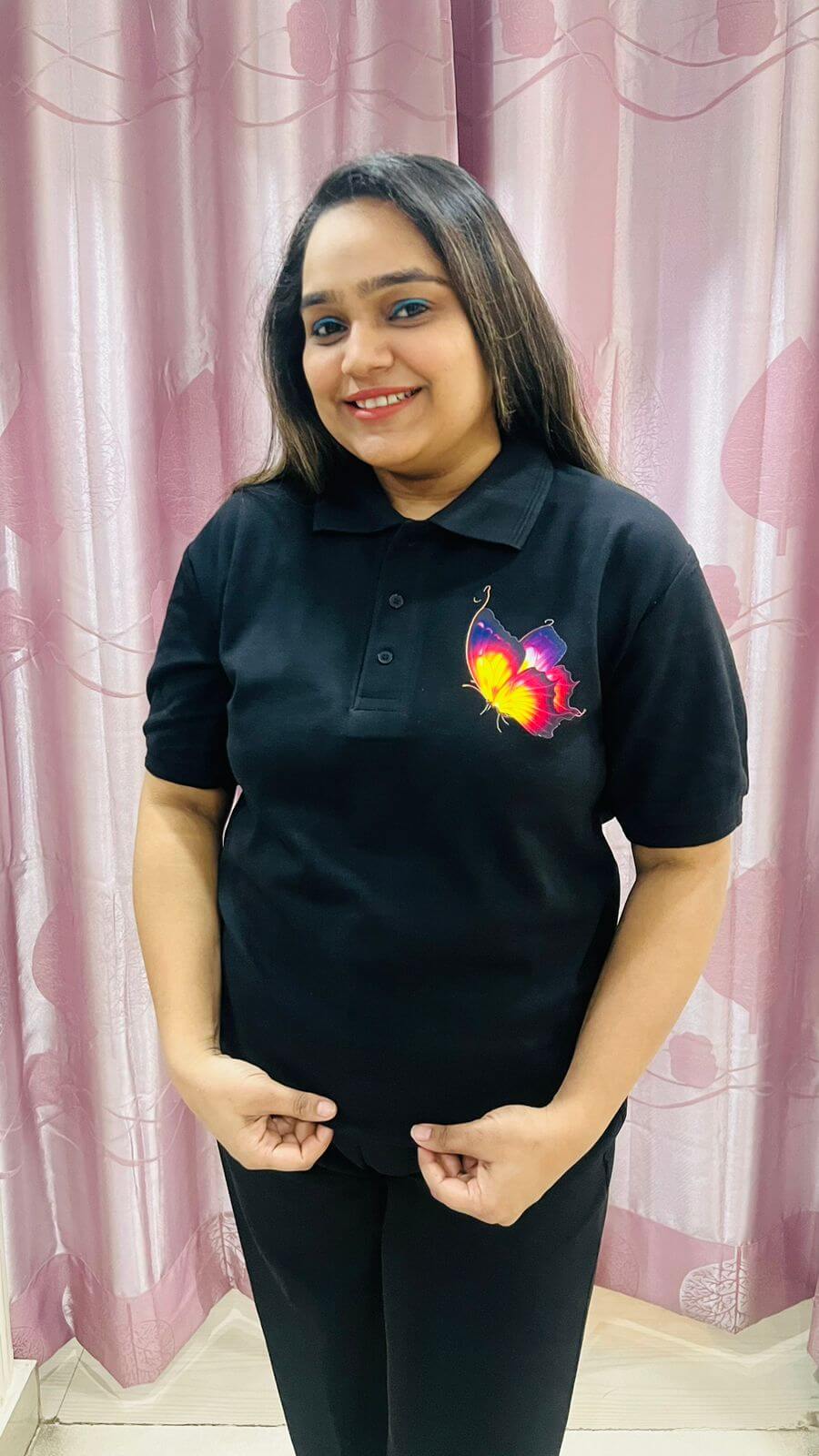 Polo Black Butterfly (S,Xl)