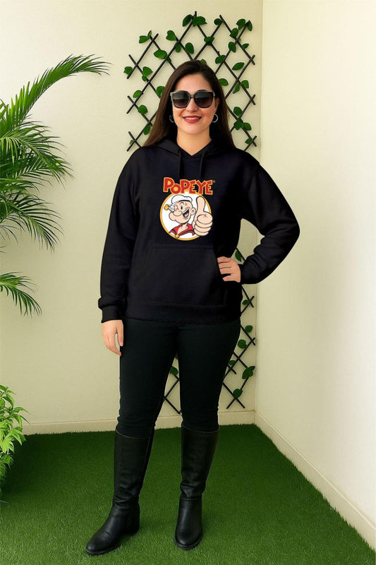 Black Popeye Hoodie