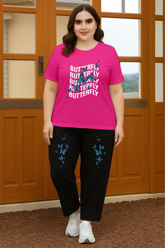Hot Pink flying Butterfly Cordset