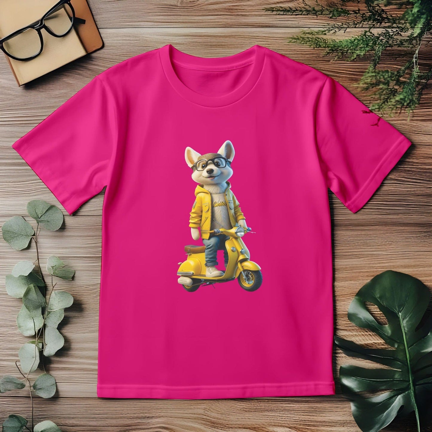 Hot Pink Scooty Dog  (L)