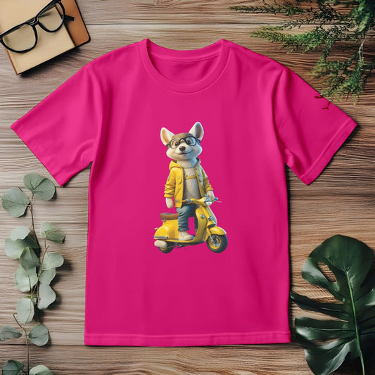 Hot Pink Scooty Dog  (L)