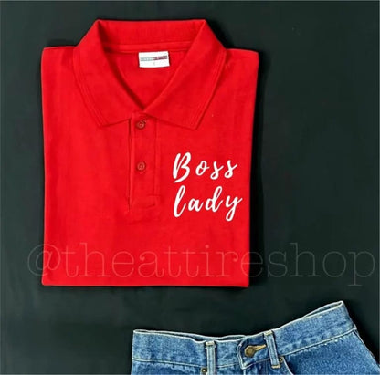 Red Polo Bosslady