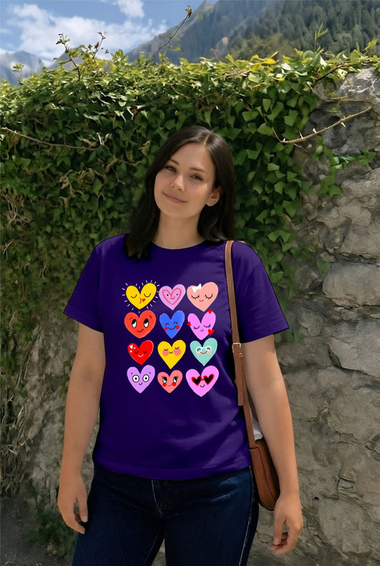 Purple Happy Heart  (M)