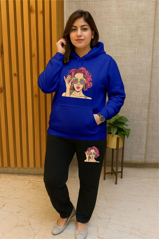 Blue Wow Girl Cordhoodset