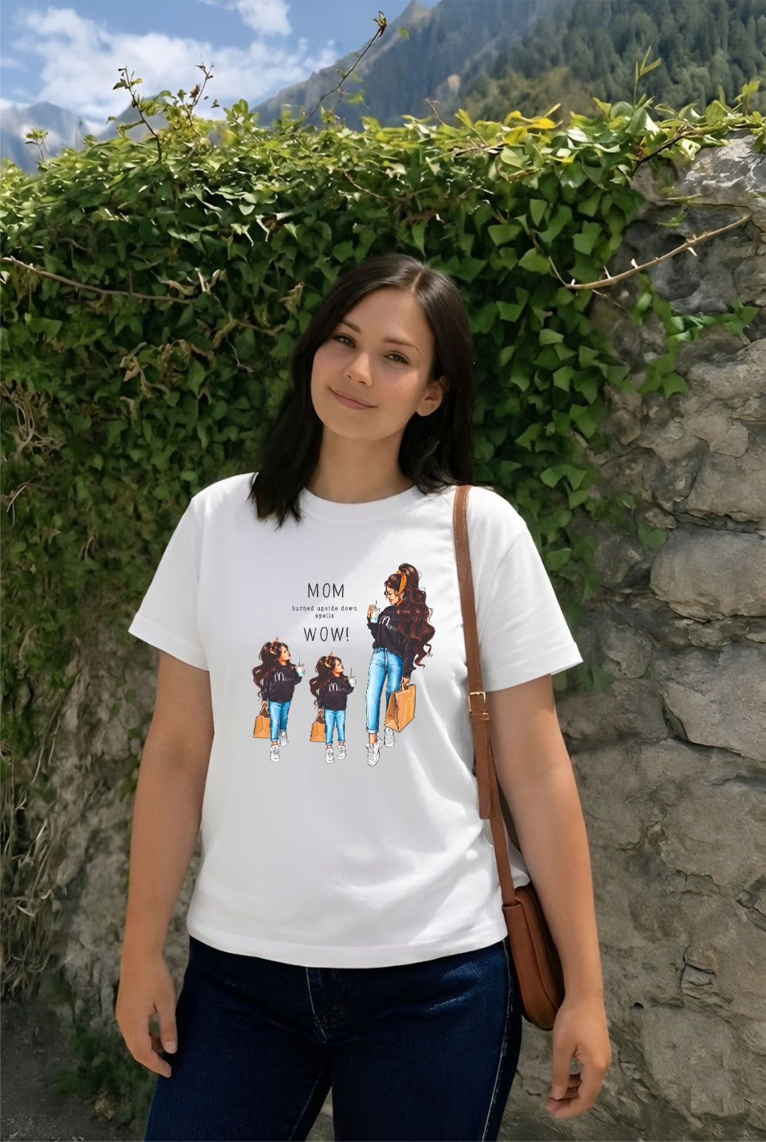 White Shopping Mom Girls Duo