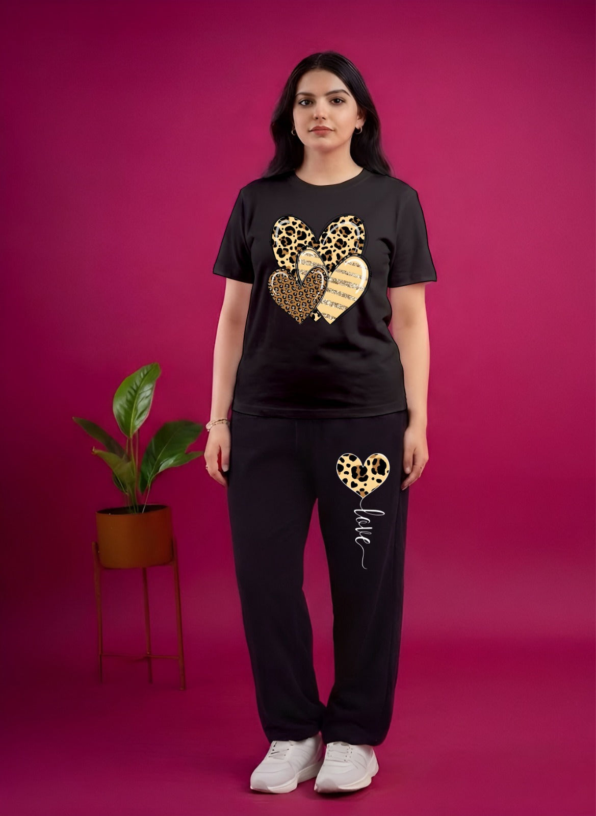 Black Heart Love Cordset (S,M,L,Xl,3Xl)