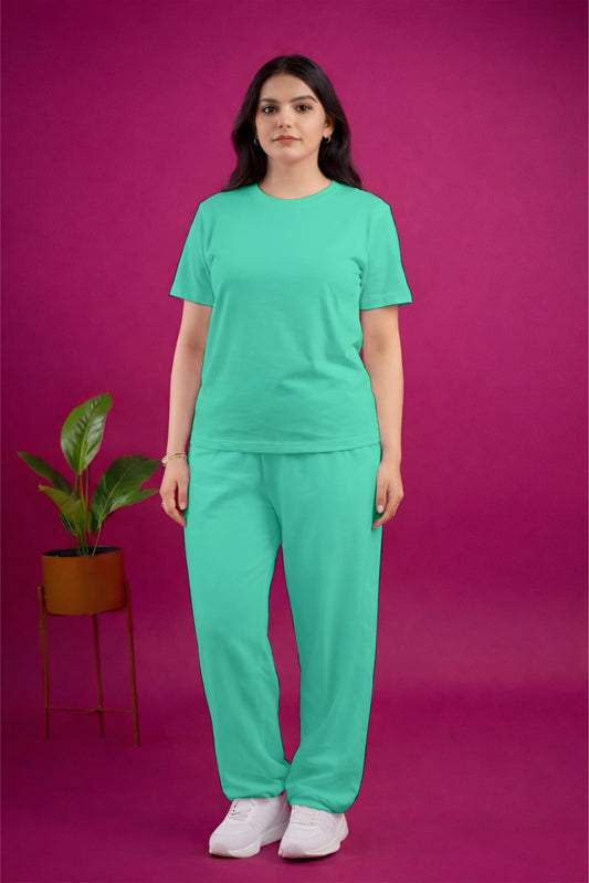 Aqua Green Plain Cordset