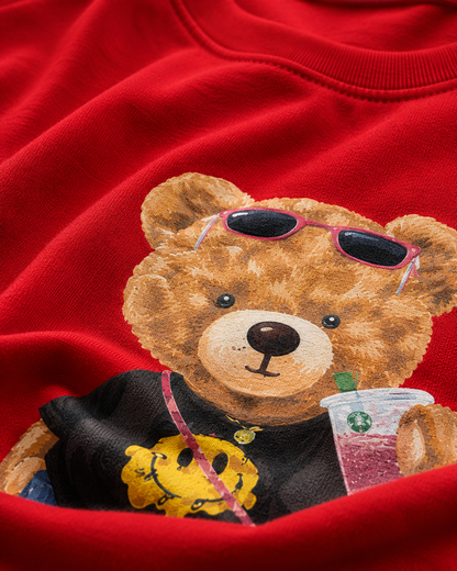 Red Stlyish Teddy Cordset