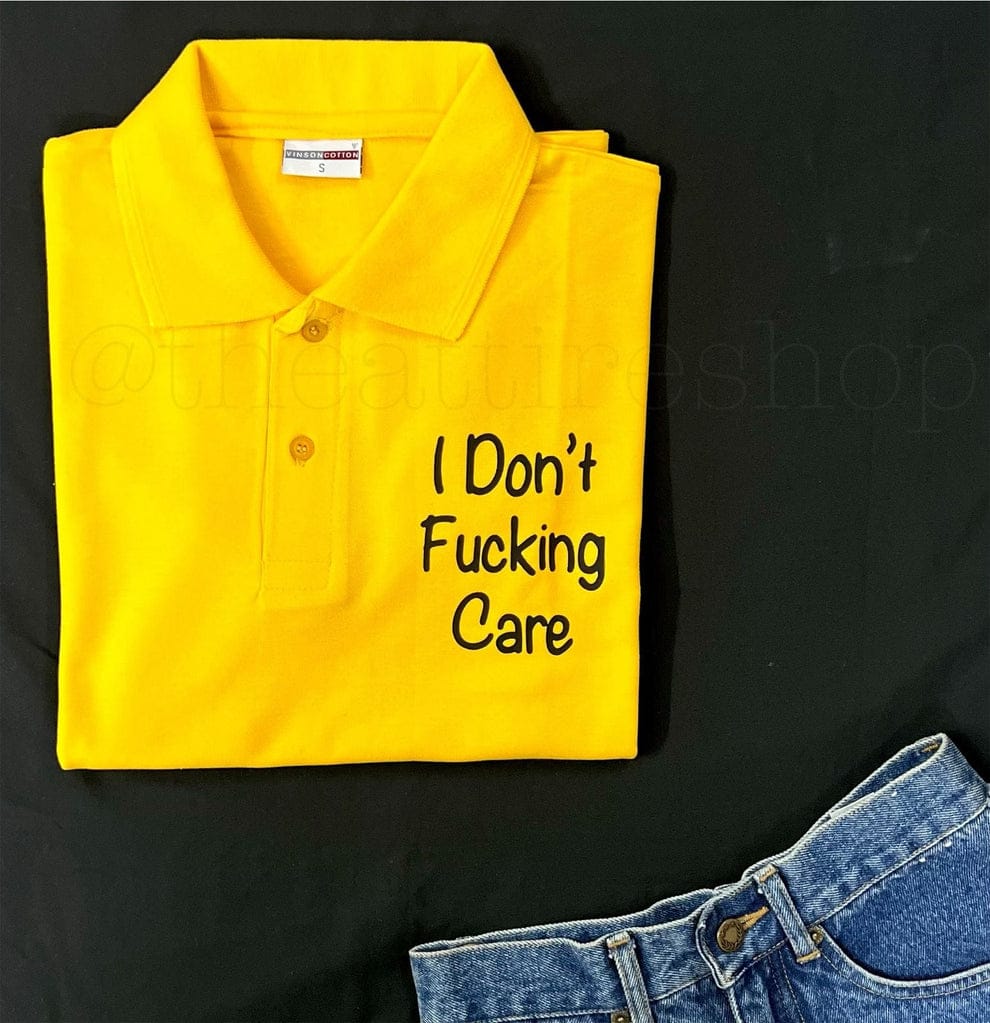 Polo Yellow I Don’t Care (S,Xl)