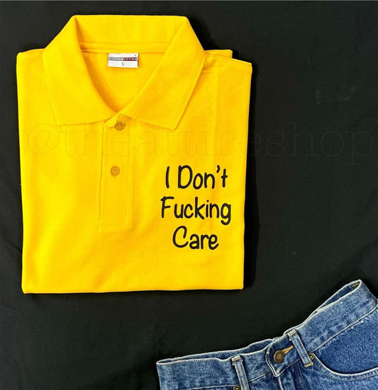 Polo Yellow I Don’t Care (S,Xl)