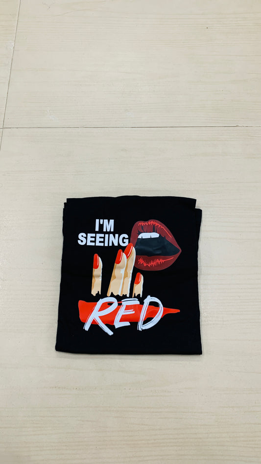 Black Red lip (L)