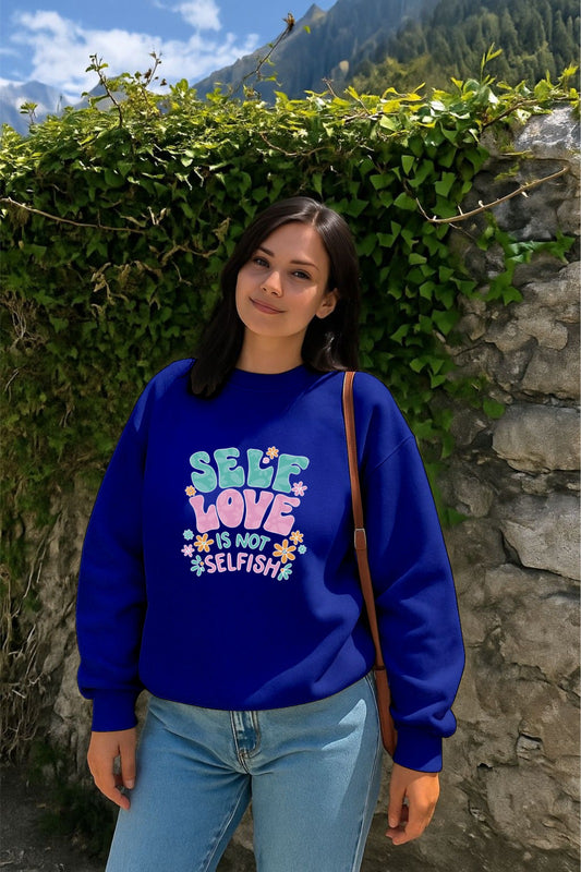 Blue Self Love Sweatshirt
