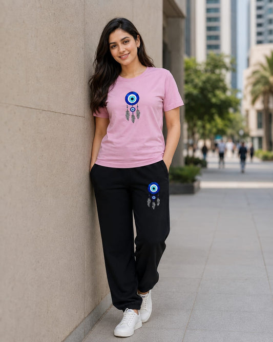 Pink Evil Eye Cordset (M,Xl)