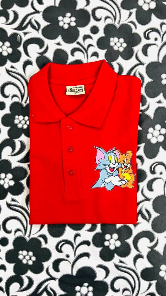 Sale Polo Red Tom Jerry (S)
