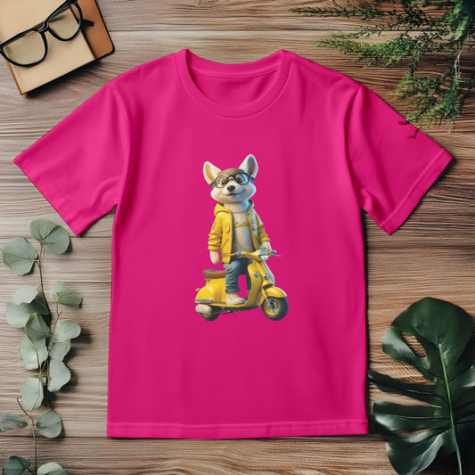 Hotpink Scooty Dog
