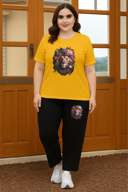 Yellow floral lioness Cordset