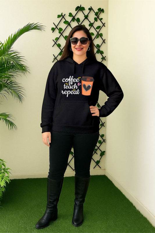 Black Coffee Repeat Hoodie