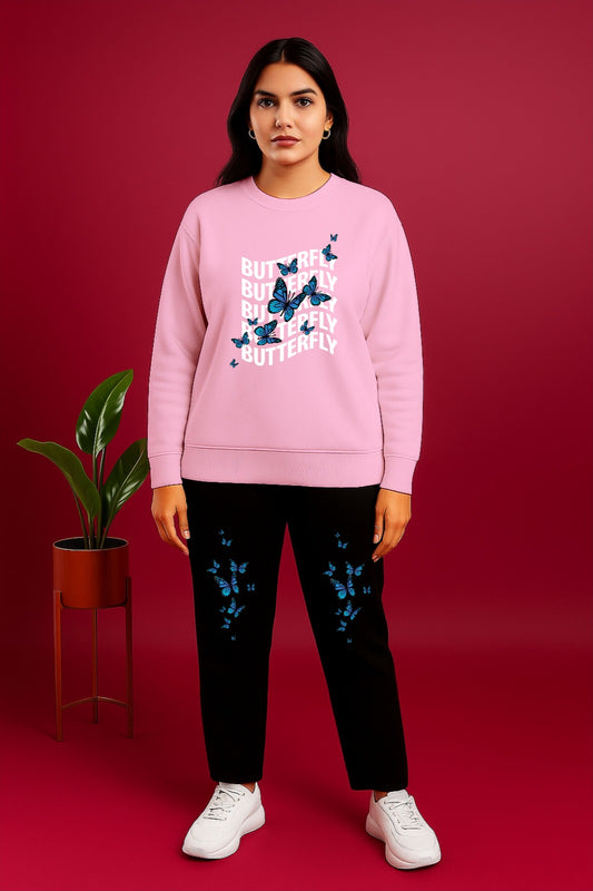 Pink Flying Butterfly Cordset