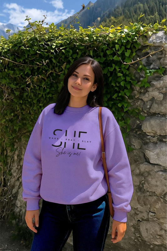 Lavender She Is Me Sweatshirt