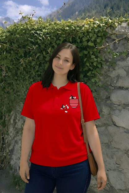 Red Polo PlayingMickey