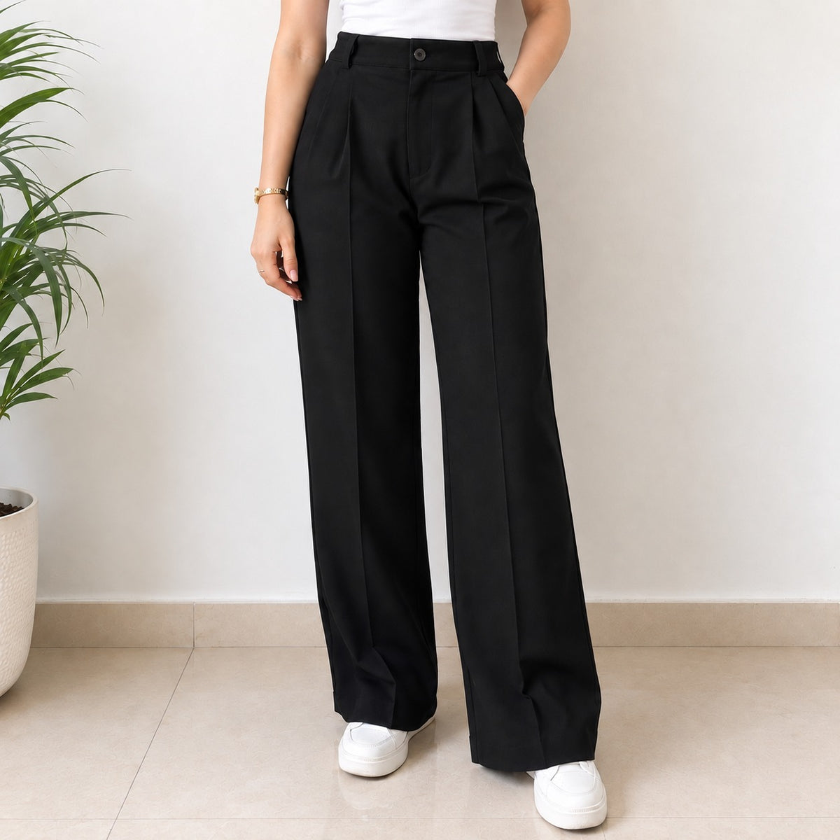 Black Stylish Korean Pant