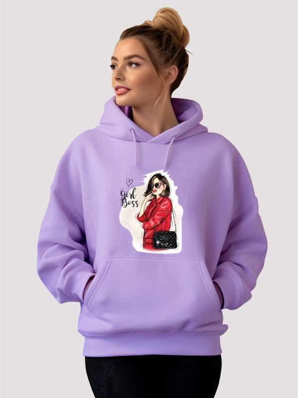 Lavender New Girl Boss Hoodie