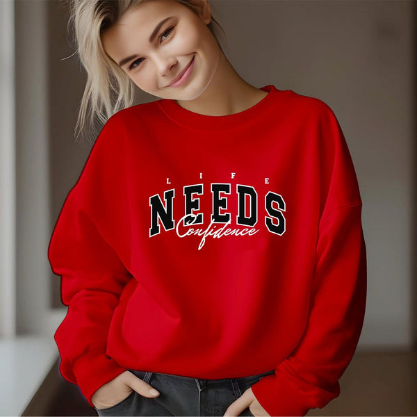 Red Confidence Sweatshirt